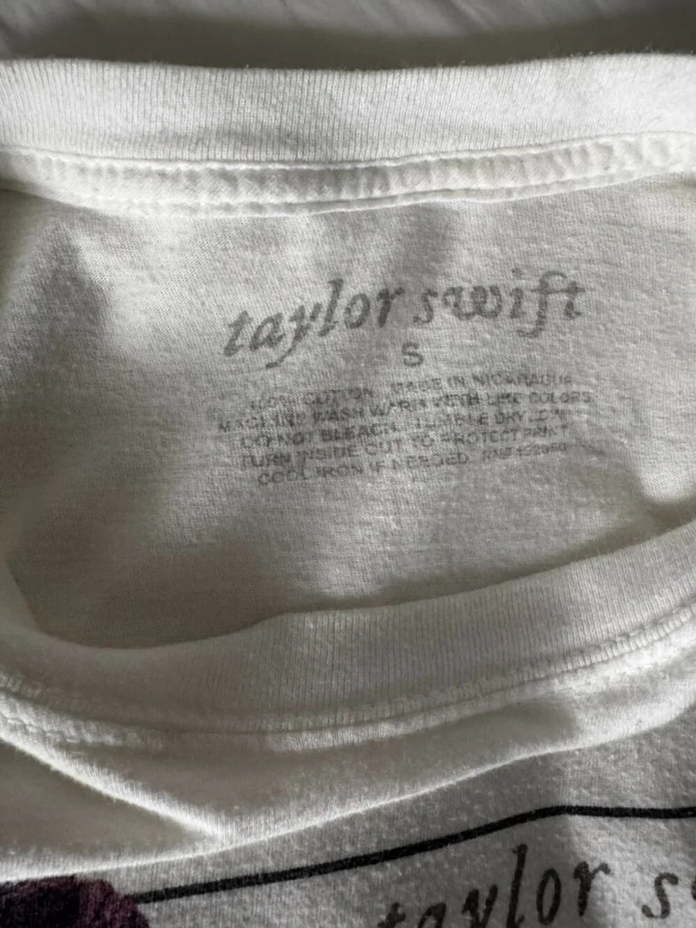 Taylor Swift Folklore "Seven" Lyrics Tshirt - Picture 3 of 3
